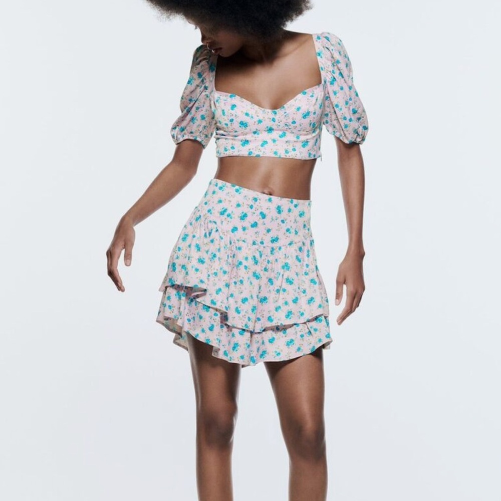 Floral Skirt Set